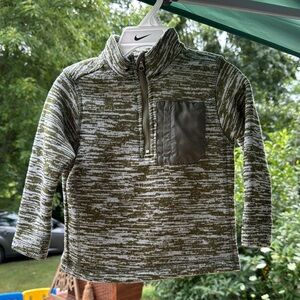 Eddie Bauer Kids Olive and White Pullover Jacket